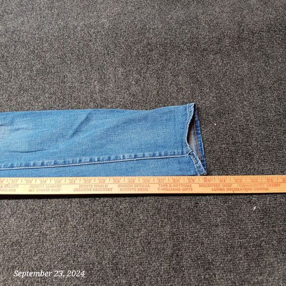 Gap 1969 Jeans Women 25 Regular Real Straight Distressed Stretch Low Rise Pants - Picture 8 of 10